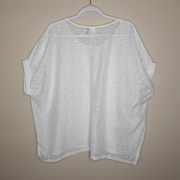 Anthropologie Akemi & Kin Bratton Lace Beach Swim Pool Coverup Top M/L - Picture 2 of 9